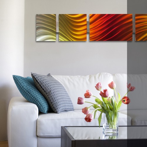 Modern metal wall art - modern,